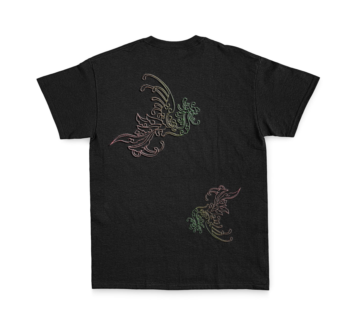 Embroidery: Dragon and The Wind (Black)